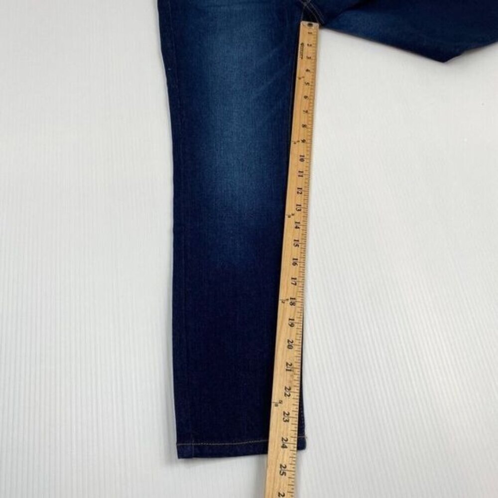 Skinnygirl Women’s Mid Rise Skinny Crop IStretch Jeans Indigo Size 26T Pull On - Picture 6 of 11